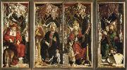 michael pacher altarpiece of the church fathers Spain oil painting artist